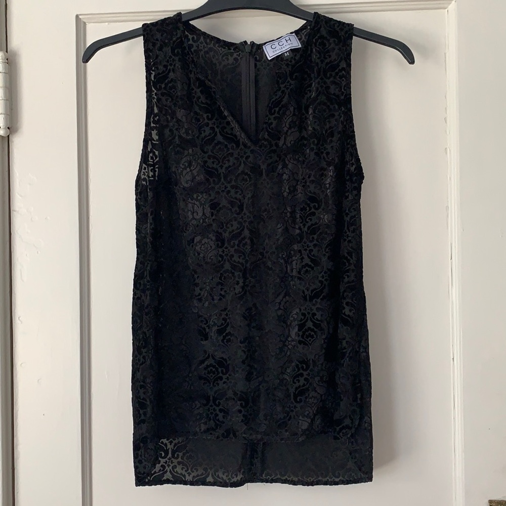 CCH Collection velvet blouse